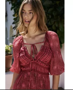 Maxi abito stampato Free People You're A Jewel TG L - Foto 1 di 4