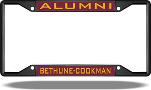 Bethune Cookman ALUMNI Black License Plate Frame - Picture 1 of 1