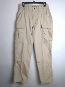 5.11 Tactical Series RN 109614 Men's Pants Khaki Stretch Waist Medium 31.5-35" - Picture 1 of 11