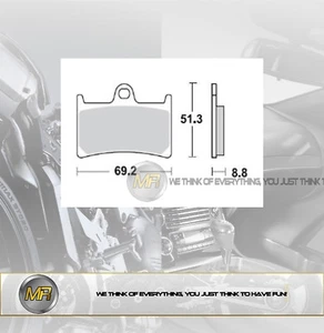 PARA YAMAHA XP T MAX ABS 530 DE 2012 A 2016 PASTILLAS DE FRENO DELANTERAS PASTILLAS DE FRENO BR - Imagen 1 de 1