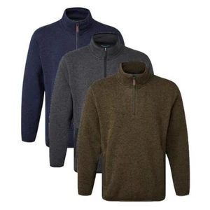 FORT Easton Pullover Resistente Tasche Comfort Lavorate a Maglia Cerniera 238 - Foto 1 di 5