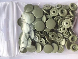 25 Original Kam Snap No Sew Press Buttons 60 Colors 12.4 Mm 4 Piece - Picture 1 of 63