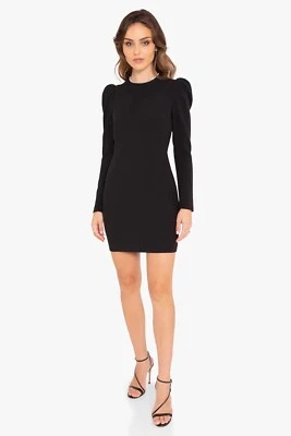 BLACK HALO Hadley Mini Dress IN BLACK WOMENS SIZE 14 NEW - Image 1 of 4