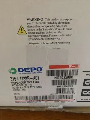 Faro derecho DEPO para Nissan Altima 2013-2015 Foto 1 de 4