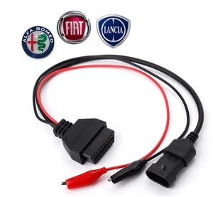 Prise automobile Fiat 3 pins vers OBD2 | diagnostic automobile - Imagen 1 de 1