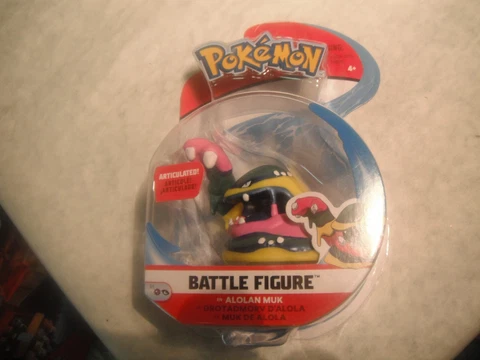 Pokemon 3" Alolan Muk Articulated Battle Action Figure Cover