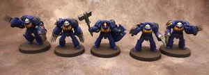 Warhammer 40k Space Marines Ultramarines Terminator Assault Squad Well Painted - Bild 1 von 5
