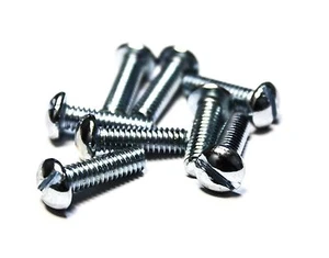 (500) #12 x 3/4" Maschinenschrauben - Rundkopf (Schlitz) - Zink - Bild 1 von 1