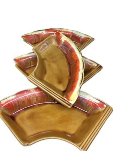 Set di 4 piatti Susan pigri smaltati ceramica Maurice California IM-81 vintage - Foto 1 di 12