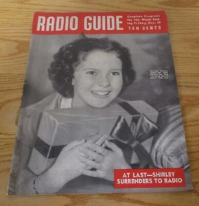 Vintage 1939 Radio Guide Shirley Temple Cover Magazine - Picture 1 of 3