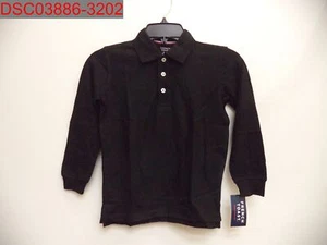 French Toast Boys Black Long Sleeve Uniform Pique Polo Shirt S(6/7) 884503502205 - Picture 1 of 8
