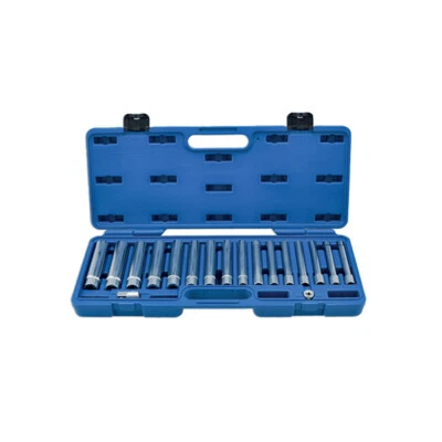 8420 Extra Deep Master Socket Set 18 Pieces 3/8" 1/2" Drive 6mm-21mm 120mm Laser - Image 1 of 4