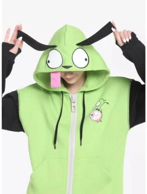 Sudadera con Capucha Invader Zim GIR Perro Cosplay Talla XS - NUEVA CON ETIQUETAS Foto 1 de 4
