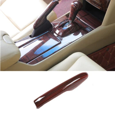 Cubierta de marco de freno de mano de consola central de madera roja para Honda Accord Crosstour 2008-13 Foto 1 de 4