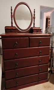 Dressing table, mirror & 2 Bedside Draws. Matching set - Picture 1 of 5