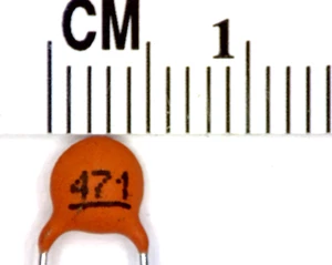 4 pcs.Ceramic Capacitors. 470pF 50V . 6B1b - Picture 1 of 1