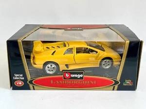 Lamborghini Diablo 1/18 Diecast Car BBurago Yellow - Picture 1 of 11