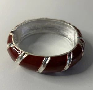 Premiere Designs Bracelet, Red, Hinged Opening. - Picture 1 of 5