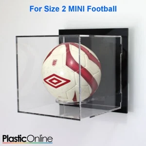Wall Mounted MINI Football Display Case Football Shelf Signed Autographed Holder - Picture 1 of 6