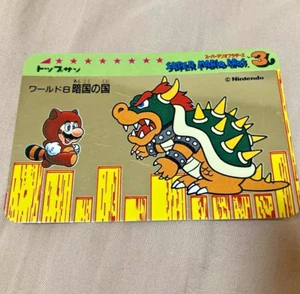 Topsun Super Mario Bros 3 Bowser World 8 Card Nintendo Trading Vintage Rare F/S - Picture 1 of 2