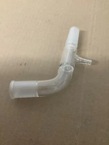 Kimax Extended 105° Bent 24/40 Distillation Adapter w/ Vacuum Take-off #45005 - Picture 1 of 13