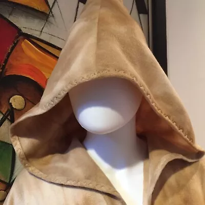 Capa corta hecha a mano marrón tostado elfo polar media capa Larp bruja vikinga medieval Foto 1 de 4