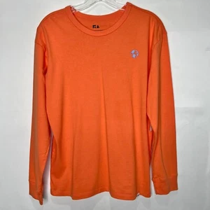 Neu mit Etikett Free Assembly Jungenhemd Gr. XL 14/16 orange mit blauem Erdlogo lange Ärmel - Bild 1 von 10