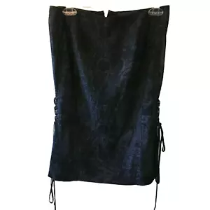 just cavalli skirt size 42 black roberto cavalli pencil ribbon detail italy - Picture 1 of 5