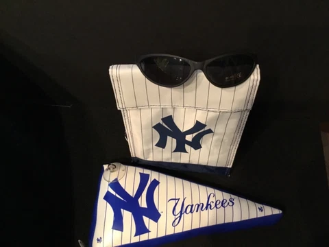 New York Yankees Baseball SGA Soft Lunch Box & Hanging Car Pennant & Sunglasses Cover
