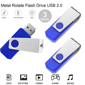 3Pack 16 GB Flash Drive USB 2.0 Thumb Drives Pen Drive Memory Stick for Storage - Picture 1 of 13