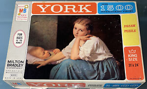 RARE VINTAGE MB York The Good Sister #1 1500 Piece Jigsaw Puzzle MB 4335 Artwork
