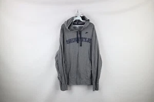 Vintage Nike Sportswear Mens XL Spell Out Seattle Mariners Full Zip Hoodie Gray - Picture 1 of 10