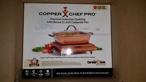 NEW Copper Chef Pro Precision Induction Cooktop With Bonus 11-Inch Casserole Pan - Picture 1 of 4
