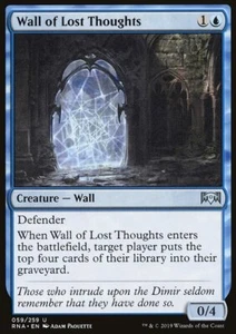 MTG Magic the Gathering Wall of Lost Thoughts (59/296) Ravnica Allegiance LP - Picture 1 of 1