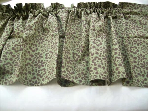 Handmade Valance green brown flower floral - Picture 1 of 1