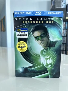 Green Lantern (Blu-ray, DVD, Digital, 2011) Best Buy Exclusive G1 Steelbook OOP - Picture 1 of 10