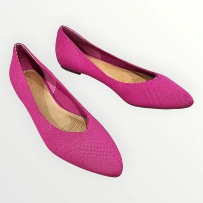 CORSO COMO Julia Knit Size 10M Fuchsia Pink Pointed Toe Ballet Flats - Image 1 of 4