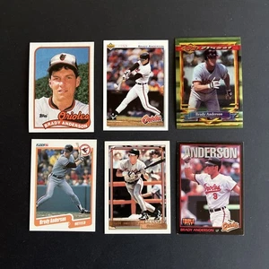 Brady Anderson, Baltimore Orioles Lot of 6 Cards-All Different NM-MT (A4) - Bild 1 von 2