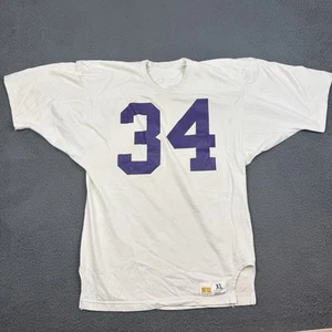 Vintage Russell Athletic Football Jersey Mens Extra Large White 34 Player Issued - Picture 1 of 9