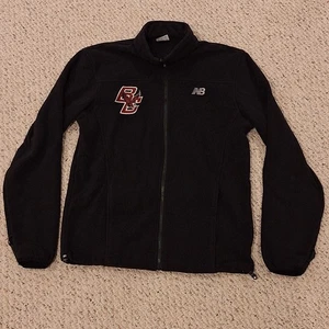 New Balance Boston College Eagles durchgehender Reißverschluss schwarz Fleece Pullover Jacke Herren Small - Bild 1 von 8