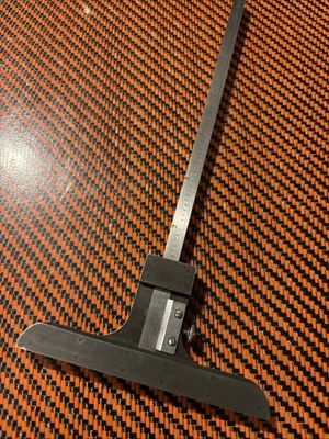 De colección L. S. Starrett Co. No. "Medidor de profundidad de pinza Vernier 448 6,5""" Foto 1 de 4