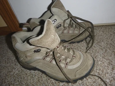 The North Face X2 Women’s Size 8 Brown and￼ Burgundy Hiking Walking Ankle Boots — 第 1/4 张图片