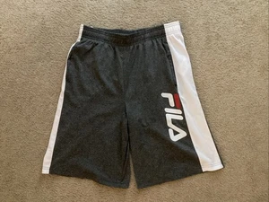 FILA Active Shorts Junge XL (18-20) grau+weiß. elastischer Bund. taschen. Polyester. - Bild 1 von 3