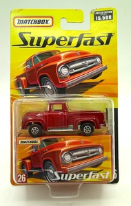 MatchBox SUPERFAST 1956 FORD F-100 #26 Red Limited Edition 1 of 15,500 - Picture 1 of 3