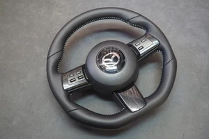 Steering wheel mazda MX5 NC leather flat bottom Steering wheel mazda mx5 NC CX7 - Picture 1 of 4