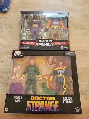 Marvel Legends 2024 Doctor Strange Wong & Bats And Baron Zemo, Arnim Zola paquete de 2 Foto 1 de 4