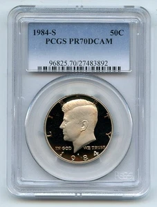1984 S 50C Kennedy Half Dollar Proof PCGS PR70DCAM - Picture 1 of 1
