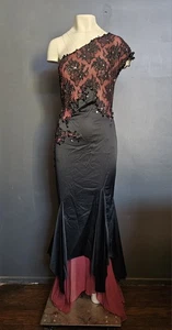 💥TRAUMHAFTES MANDALAY Abend COCKTAILKLEID verziert MAXI SCHWARZ # CJ 8 - Bild 1 von 16