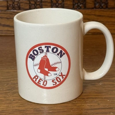 Taza de café Boston Red Sox MLB logotipo clásico blanco roto cerámica 12 oz vintage Foto 1 de 4