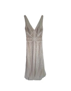 Willowby by Watters Brighton Wedding Dress Ivory Lace M Pit2Pit 18" V-Neck Gown - Picture 1 of 5